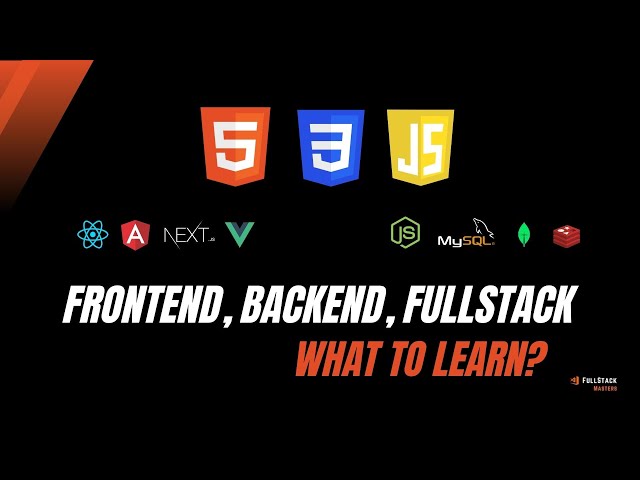 What is Frontend | Backend | FullStack | (Telugu) Complete Roadmap on What to Learn?