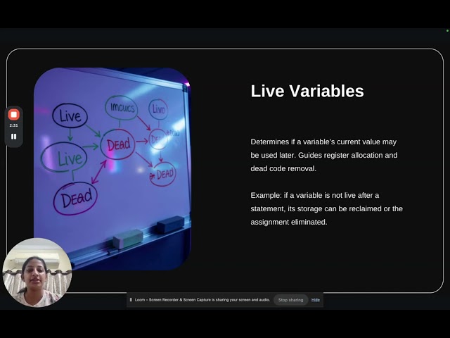 Data Flow Analysis – Application in optimization decisions | Automata and compiler designing | CLA 3