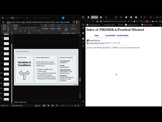 PRACTICAL MISSION 1| BEGINNER PHP TUTORIAL
