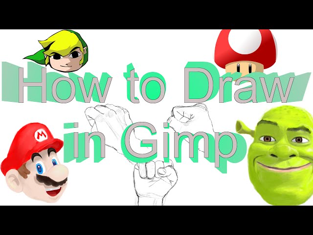 How to use Gimp like an Artist (How to draw in Gimp)