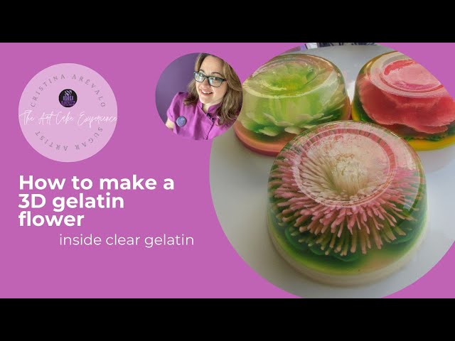 How to make a 3D gelatin flower tutorial