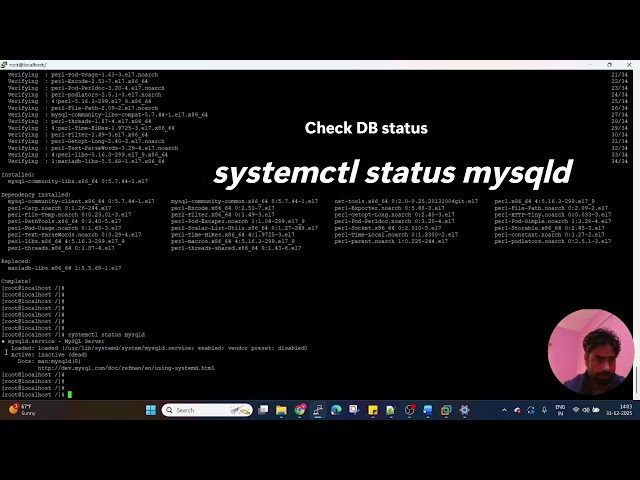 How to check MYSQL DB status & Start Service #mysql #mysqldb #mysqldba