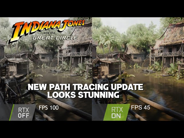 Indiana Jones - Path Tracing Comparison vs Hardware Ray Tracing