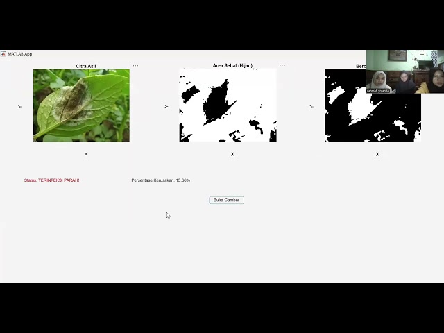 Deteksi Penyakit Daun Semangka Menggunakan Pengolahan Citra Digital di MATLAB App Designer