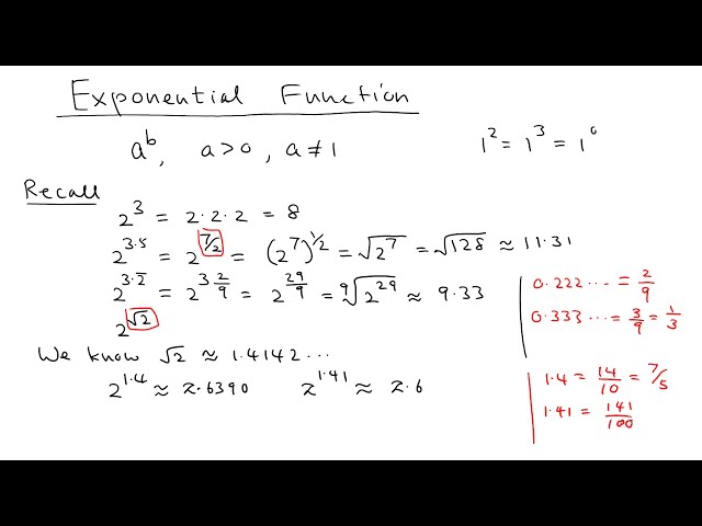 Lecture17 | Exponential Function | Precalculus