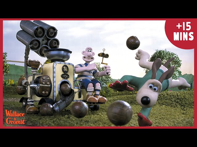 Wallace & Gromit's Cracking Contraptions 🛠️ | 15+ MIN Compilation ⏱️ #WallaceandGromit