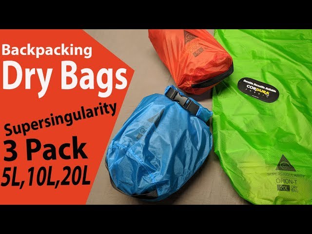 Ultralight Dry Stuff Sack 3 pack by Supersingularity (I am Switching Over) Orion-T