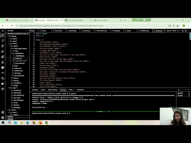 CS50 Harvard final project ( week 9) python