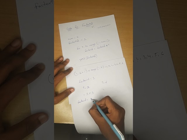 Factorial #python #pythonprogramming #pythontutorial #pythonforbeginners #python3 # #code