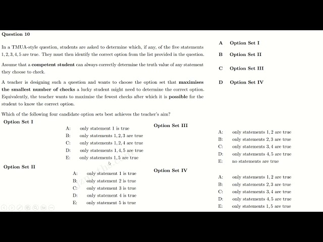TMUA - JZMaths Set C Paper 2