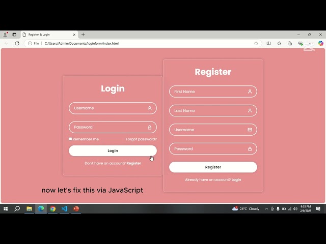 Simple Login Form with Database (HTML, CSS, PHP, MySQL)
