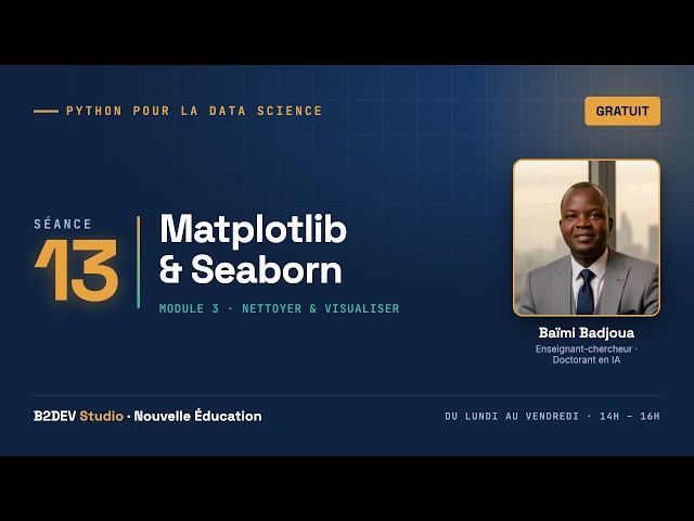 Python pour la Data Science #12 et #13 — Graphiques avec Matplotlib et Seaborn