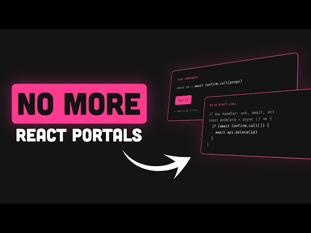 You Don't Need React Portals For Modals Anymore (react-call)