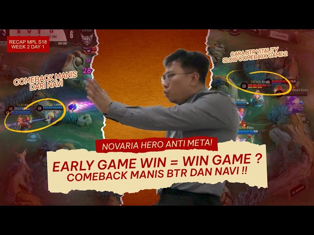 SUPER EPIC COMEBACK NAVI DAN JUGA BTR VITALITY! SNOWBALL EARLY = WIN GAME? #mlbbidcreator