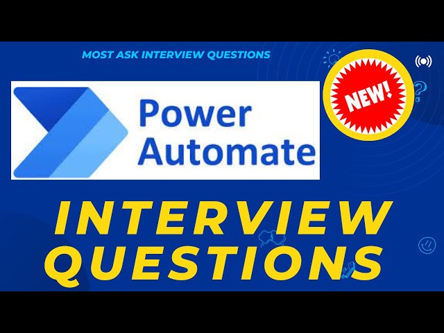 Power Automate Interview Questions
