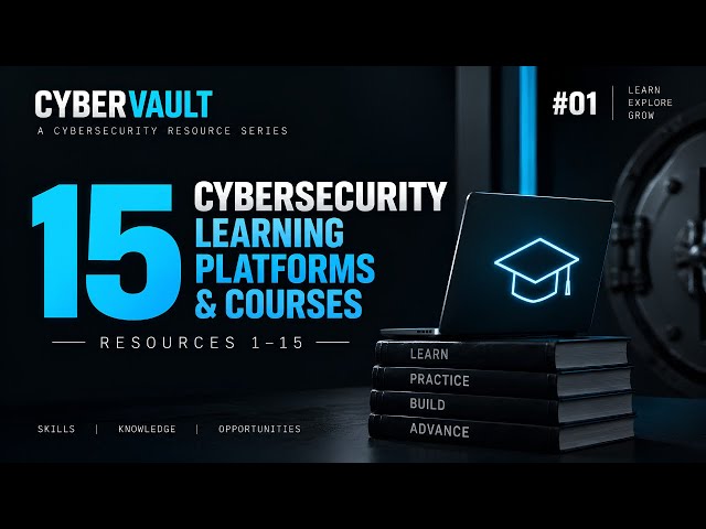 15 Best Cybersecurity Learning Platforms & Courses | CyberVault #01