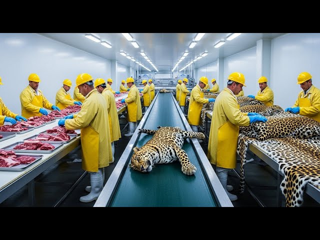 Inside the Leopard-Leather Factory: From Leopard Skin to Luxury Jacket (Full Process)