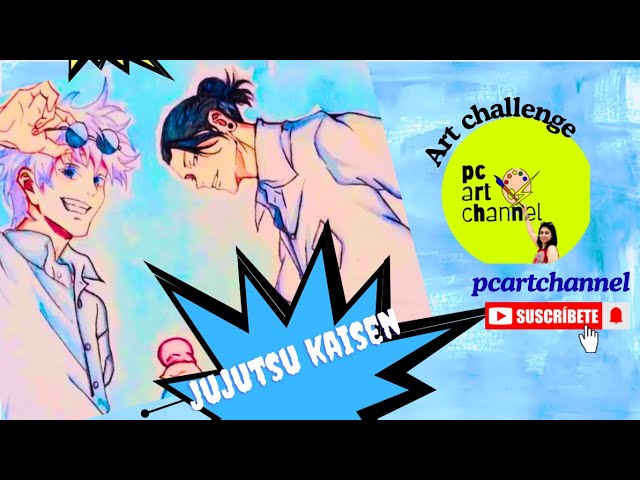 drawing tutorial 😱 gojo x geto | jujutsu kaisen season 2 | anime drawing #pcartchannel