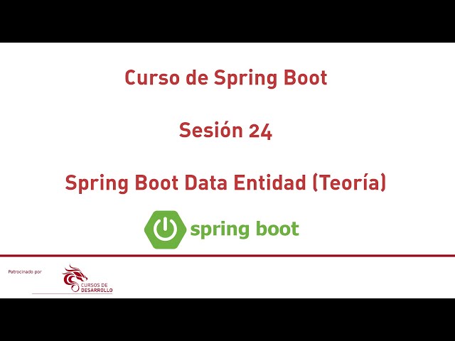 Definiendo una Entidad: Spring Data JPA  #24 Curso de Spring Boot - Cursos de Desarrollo