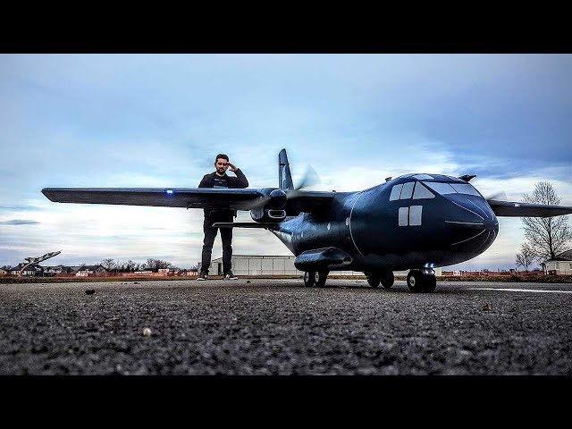 Alenia Aermacchi MC-27J Spartan scratchbuild RC model | FIRST ROLL ATTEMPT