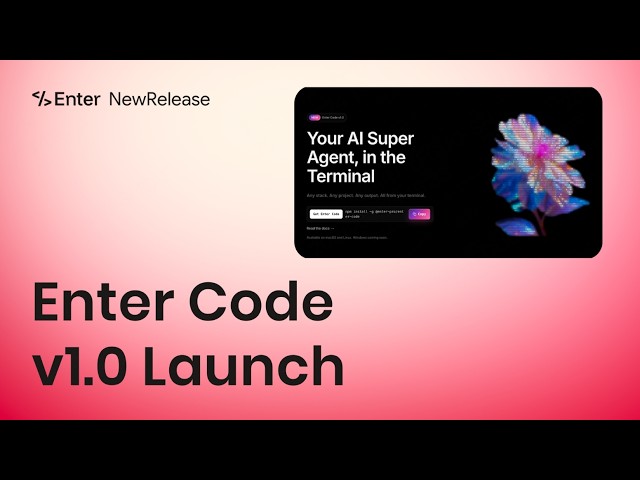 Enter Code: AI Coding in 30 Seconds, No Setup