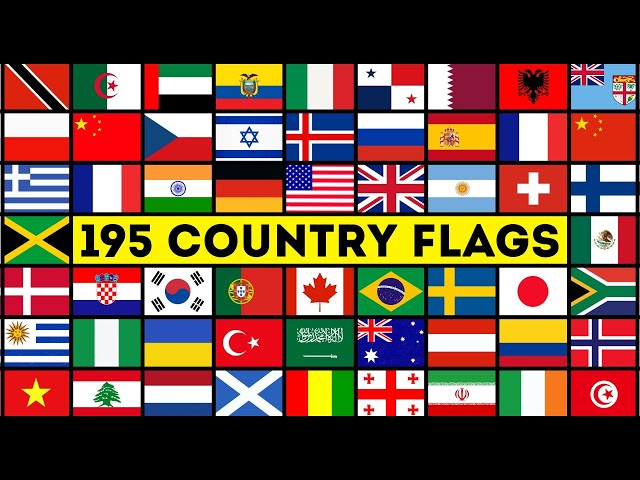 195 Country Flags 🌍 Learn All Country Flags of the World with Names | World Flags #countryflags