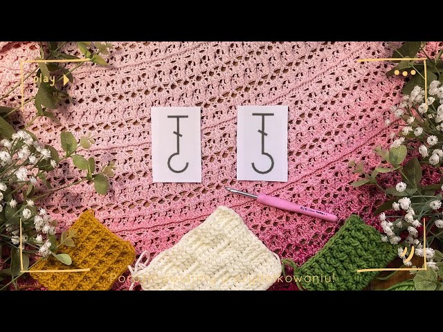 Front and back relief stitches - learning to crochet