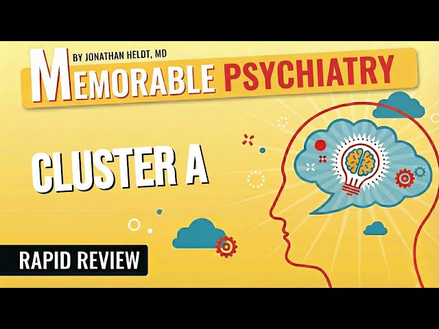Cluster A (Paranoid, Schizoid, Schizotypal) Personality Disorders (Memorable Psychiatry Lecture)