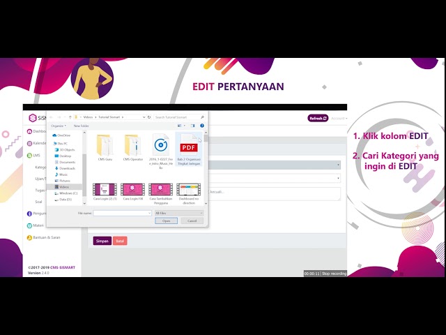 Tutorial Aplikasi Pendidikan Sismart CMS Guru - Soal