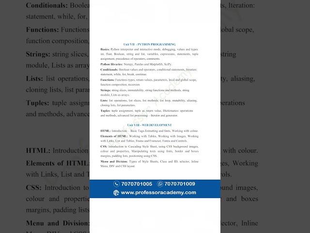 PG TRB 2025 Syllabus | Computer science - Updated Syllabus #pgtrb #syllabus