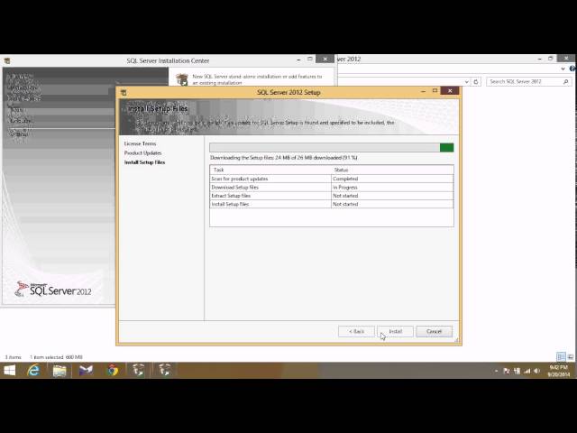 SQL Server 2012 installation