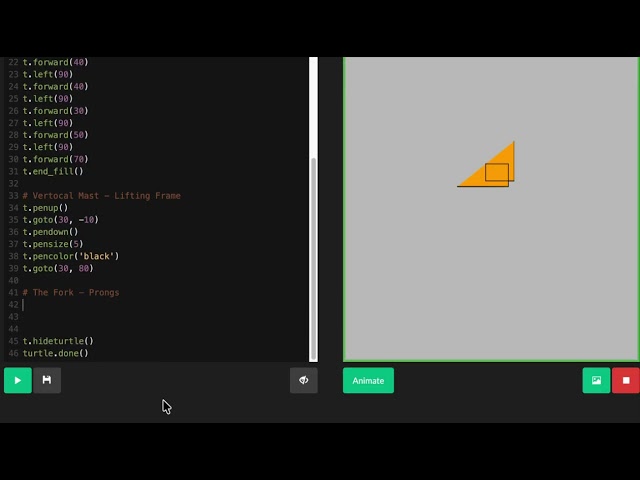 Python Turtle Art for  ForkLift