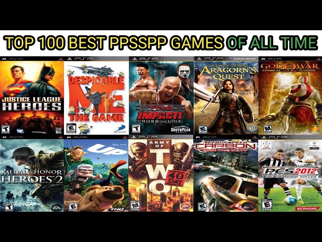 Top 100 Best PPSSPP Games Of All Time | Best PSP Games