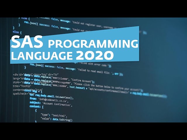 SAS Programming 2020 (Episode 1)