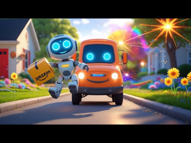 Amazon Robots Delivering Packages?! 🤖📦 Future Tech Explained for Kids!