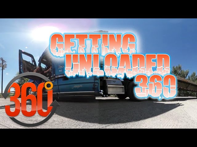 UNLOADING PALLETIZED COILS | 360 DEGREE 4K VIDEO | SHOT WHILE LIVE STREAMING