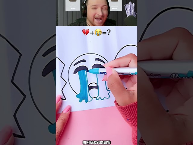 HOW TO COMBINE SAD EMOJI AND HEART EMOJI 🫨