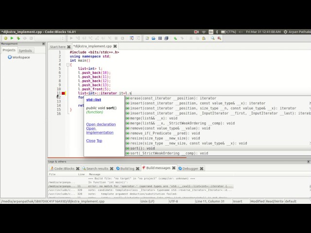 list iterator