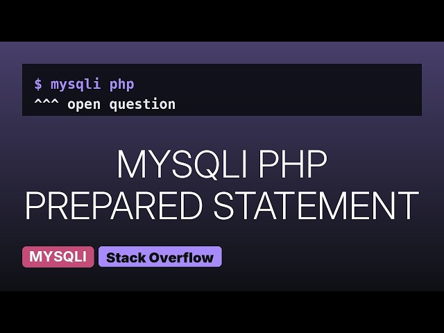 php mysqli prepared statements select