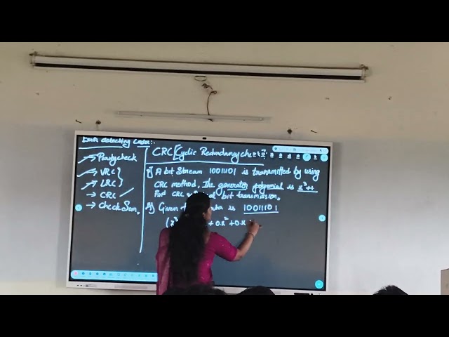 COA # Topic name:-Error detecting codes- crc and check sum # 2nd year 