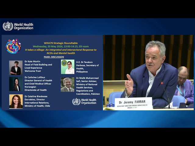 #WHA79: LIVE It takes a village: an integrated and intersectoral response to NCDs & mental health