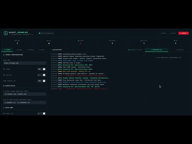 Distributed Web Crawler in for APIs, WebSockets & GraphQL and many more for Recon & Asset Discovery.