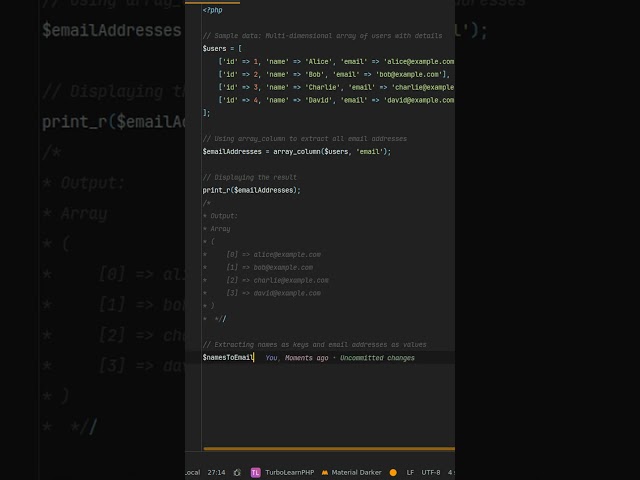 How to extract specific column from array? unveiling the #magic of phps array_column() function