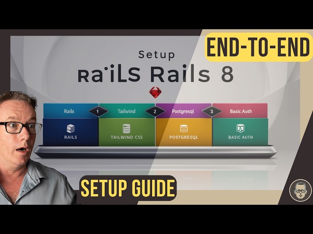 Set Up Rails 8 with (NEW Basic Auth) + Tailwind CSS & Common Gems