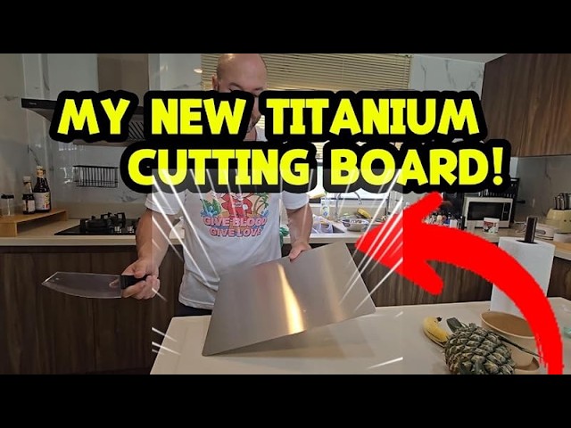 Pure Titanium Cutting Board Review! 🔪 24x16 Heavy-Duty Metal Kitchen Chopping & Kneading Board