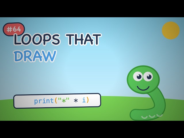 Python for Kids #064 — Loops That Draw | Loops can draw shapes