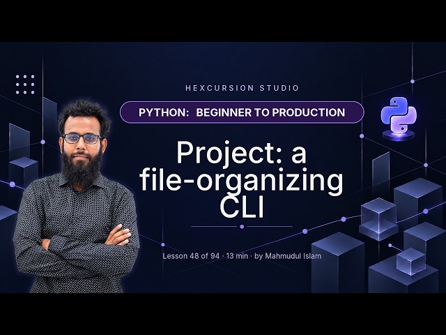 Project: a file-organizing CLI | Python 48/94