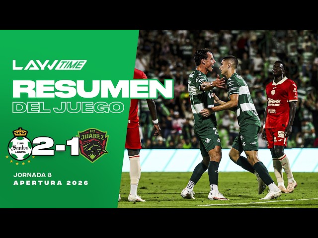 SANTOS COMPLETES THE COMEBACK IN A HEART-STOPPING FINISH! | Santos 2 - 1 Juárez | Highlights and ...
