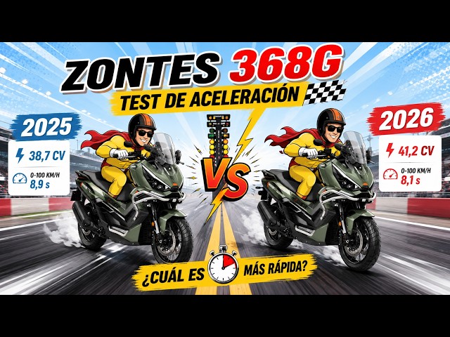 Zontes 368G 2025 vs 2026: ACCELERATION TEST! 🏁🔥