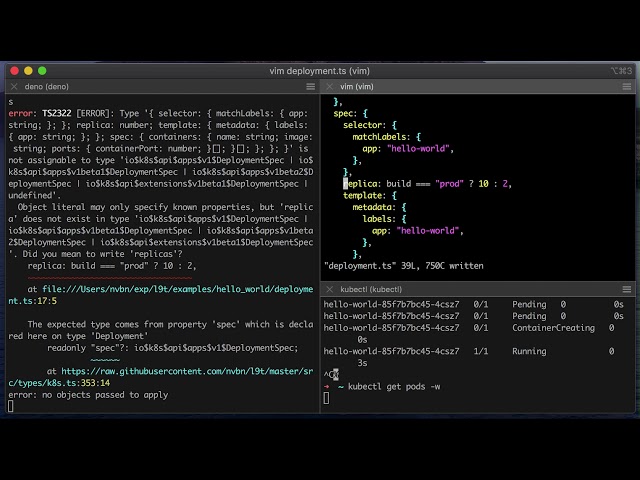 Typesafe hot reloading of kubernetes configurations with l9t